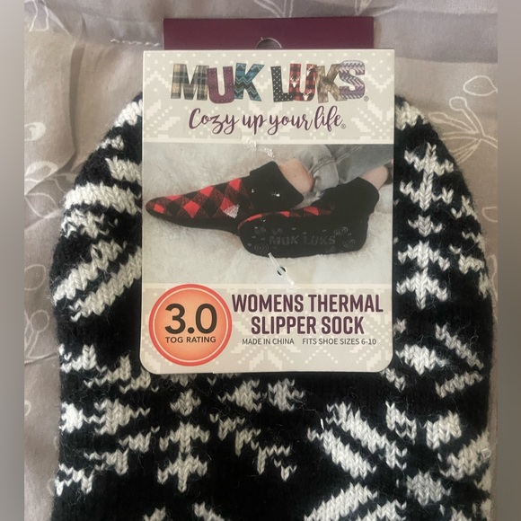 NWT MUK LUK Thermal Slipper Socks 3.0 - Picture 2 of 5